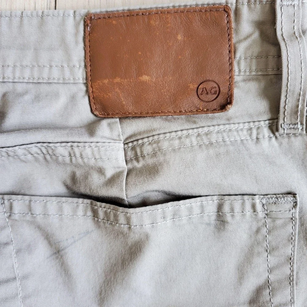 Adriano Goldschmied Jeans Mens 33x34 Beige Tellis Slim Straight Stretch Denim